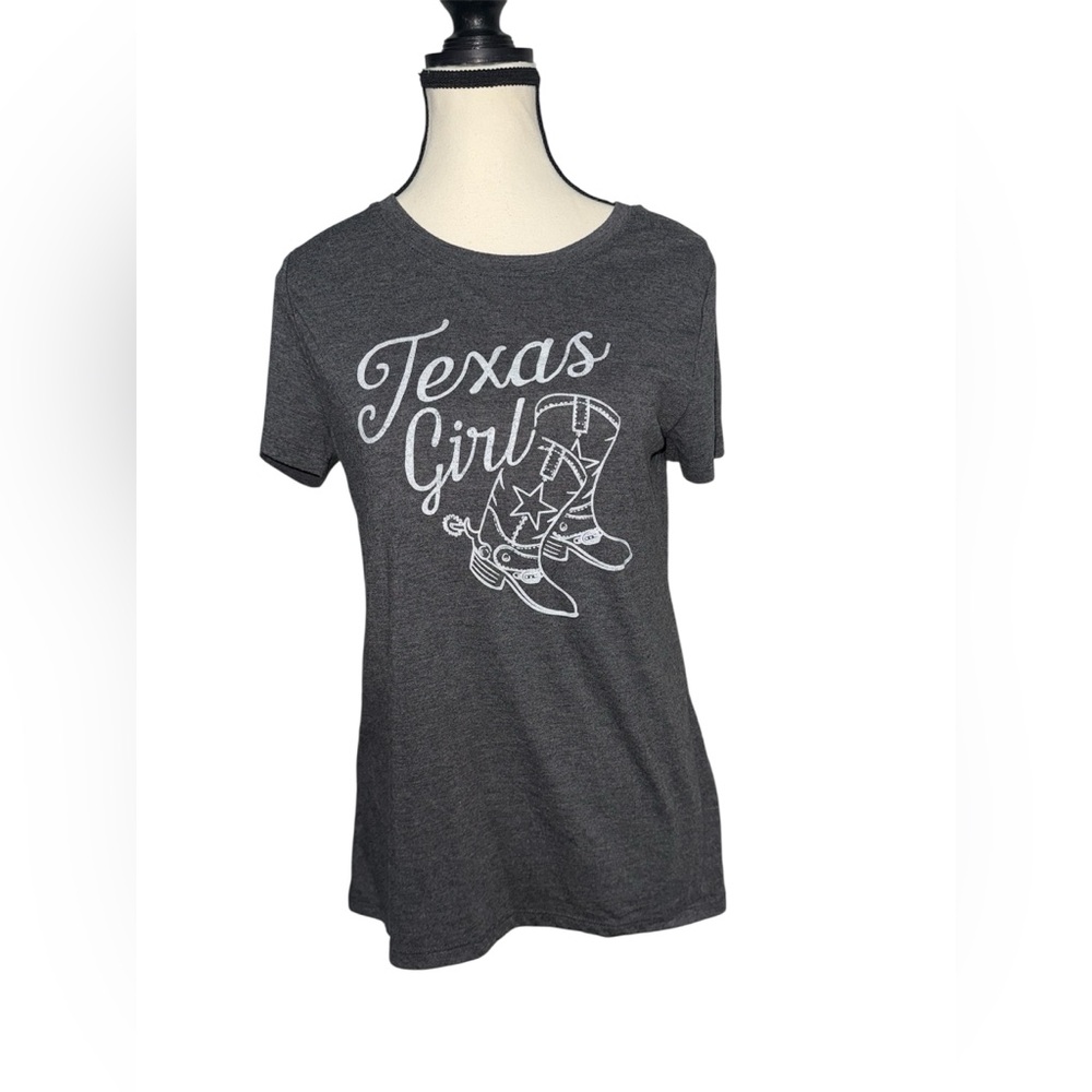 Women’s Light Grey Short Sleeve Texas T-Shirt Nightgown Large